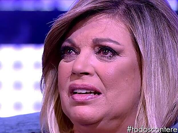 Terelu Campos durante su entrevista.