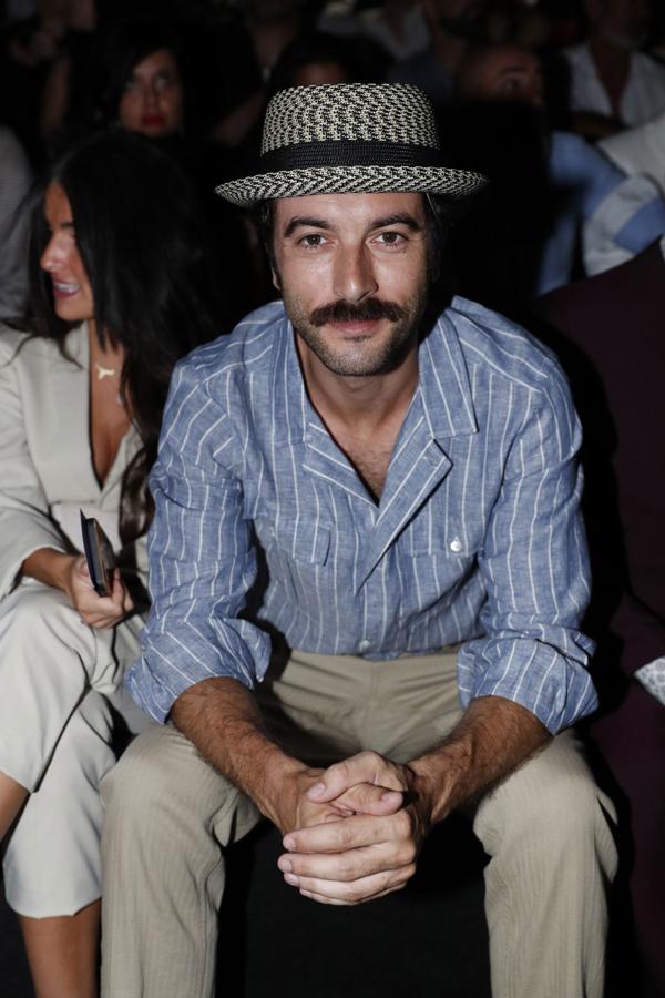 El actor Javier Rey en el desfile de Garcia Madrid en MBFWM.