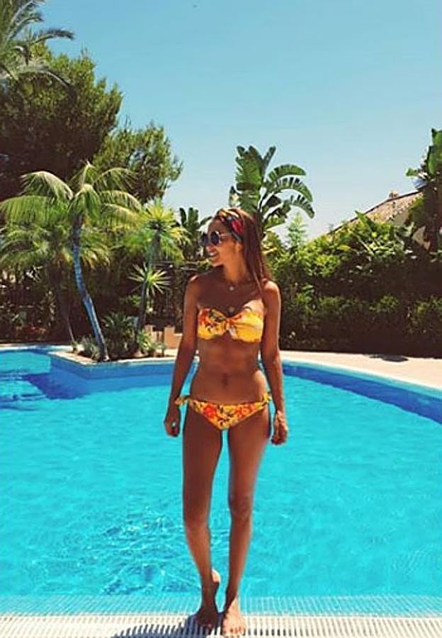 Aunque la actriz no suele posar en actitud sensual, sí ha presumido de tipazo durante sus vacaciones.