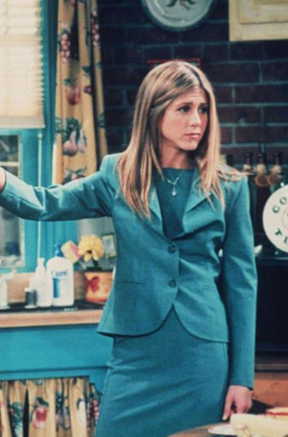 Los 'looks' monocromáticos nunca pasan de moda. Este de Rachel es el ejemplo perfecto.