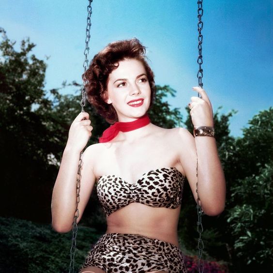 1959, Natalie Wood. Con esa carita de ángel el estampado de leopardo contrastaba aún más.