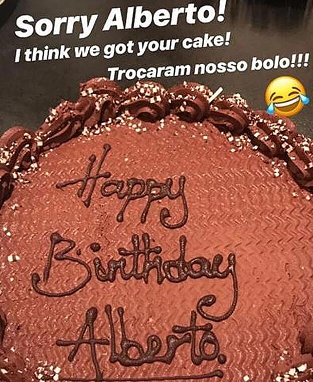 La imagen que Gisele Bündchen subió a su stories dando a conocer el error.