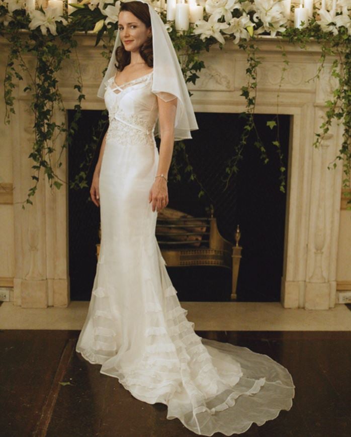 Charlotte (Kristin Davis) se casa por primera vez en la tercera temporada de 'Sexo en Nueva York', una boda perfecta en la que, como toda neoyorquina idealmente 'preppy', lleva un sofisticado Vera Wang.