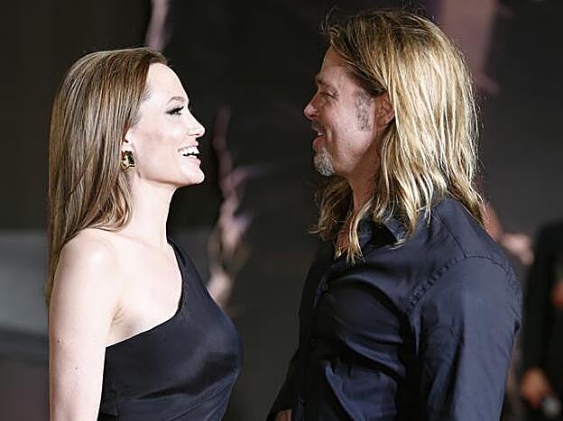 Angelina Jolie y Brad Pitt, en 2013.