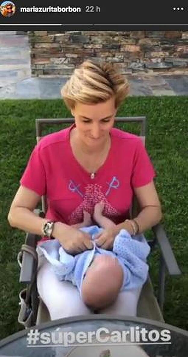 María Zurita disfruta de su nuevo papel como madre.