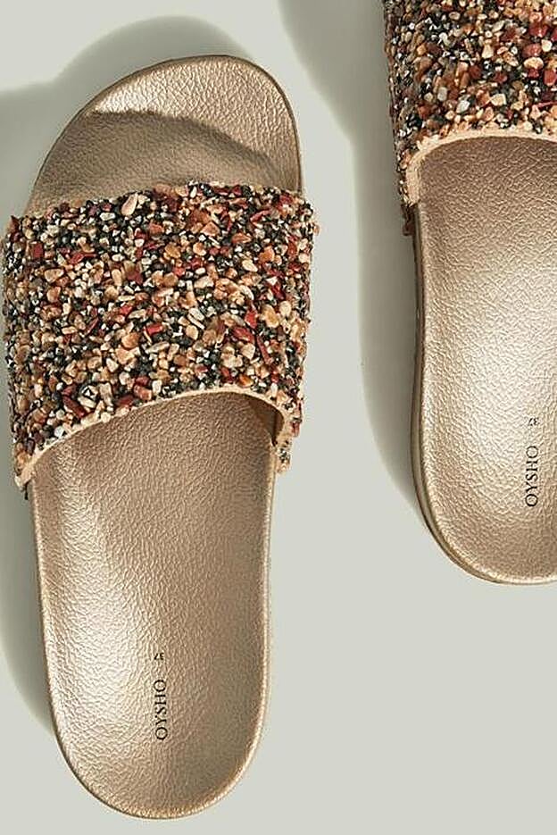 Palas de piedras multicolor de Oysho: 25,99 euros.