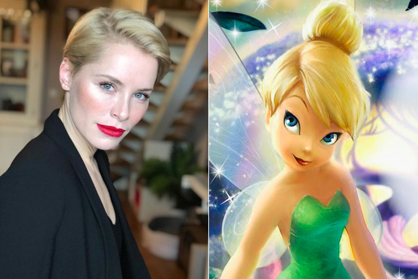 También en España encontramos a un personaje Disney reencarnado en Soraya Arnelas. La cantante guarda un gran parecido con Campanilla, el hada mágica de grandes ojos azules.