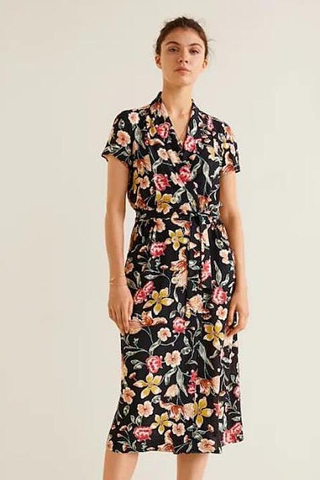 Vestido de flores de Mango