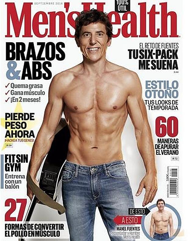 Manel Fuentes luce cuerpazo siendo portada de Men's Health.