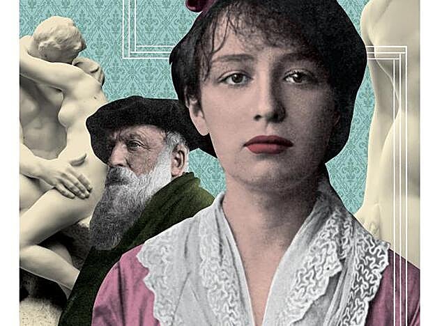 Ilustración de Auguste Rodin y Camille Claudel.
