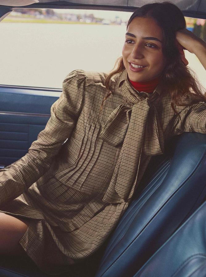 Colección Studio de H&M. Vestido de cuadros, 99 euros.