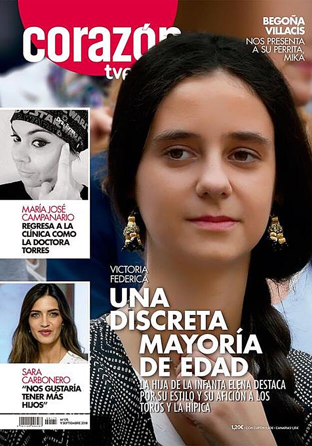 Victoria Federica, protagonista de la portada de la revista 'Corazón' por su mayoría de edad.