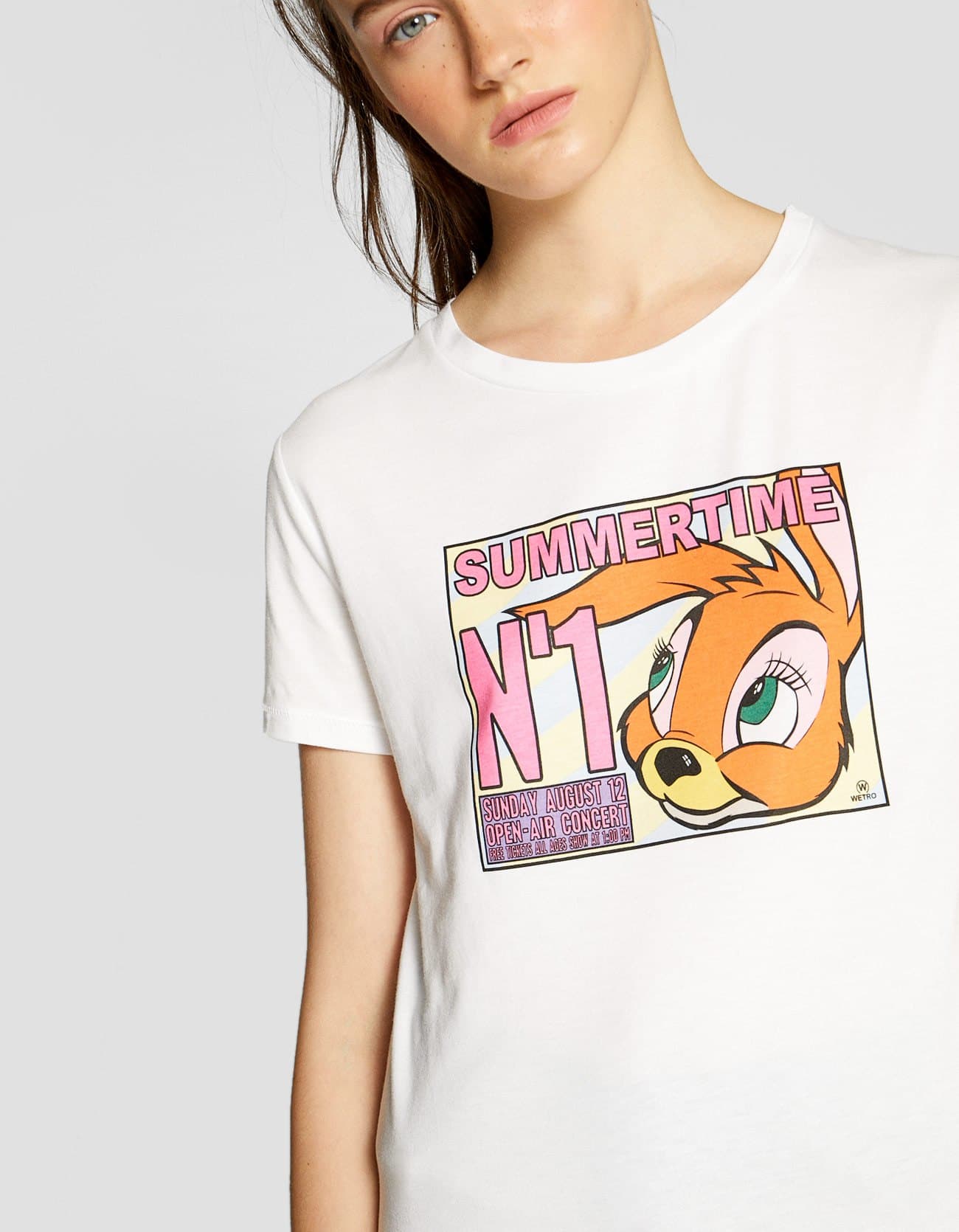 Camiseta estampada de kozik de Stradivarius: 7,99 euros.