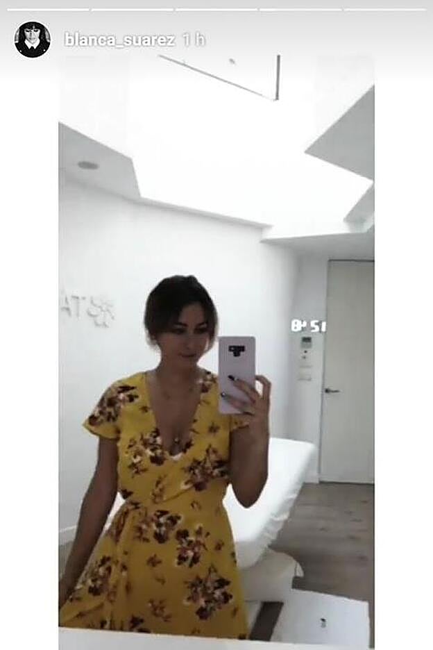 Blanca Suárez compartía su 'look' a través de uno de sus 'Stories' de Instagram.