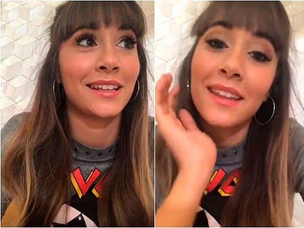 Aitana con camiseta de Moschino.