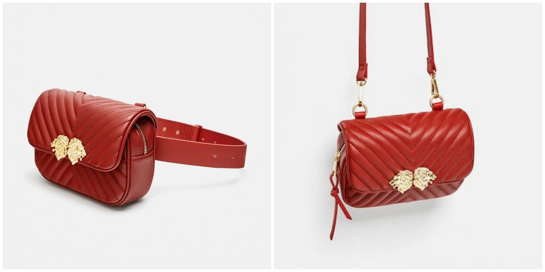 La riñonera la volvió a poner de moda Gucci. La vimos todo el verano y sobrevivieron. Este otoño siguen siendo el complemento perfecto. Para esta temporada la firma de lujo italian lanzó unos broches con cabeza de tigres. Y Zara ha usado eso de inspiración para adornar este bolso. Precio: 25,95 euros.