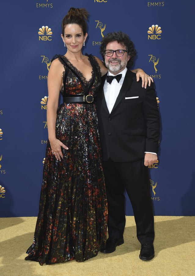 Tina Fey y Jeff Richmond, una pareja de alfombra roja.