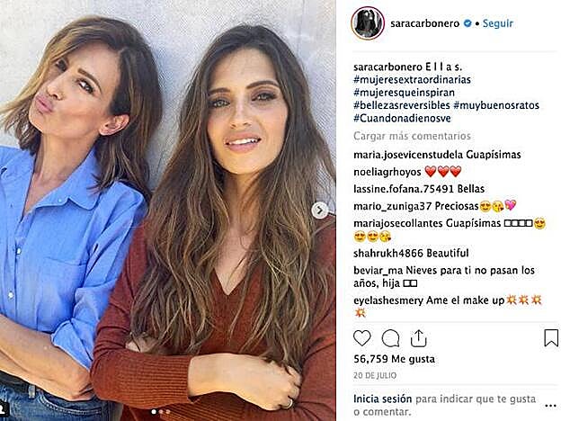 Los marrones para el ahumado de ojos resalta aún más la mirada de Sara.