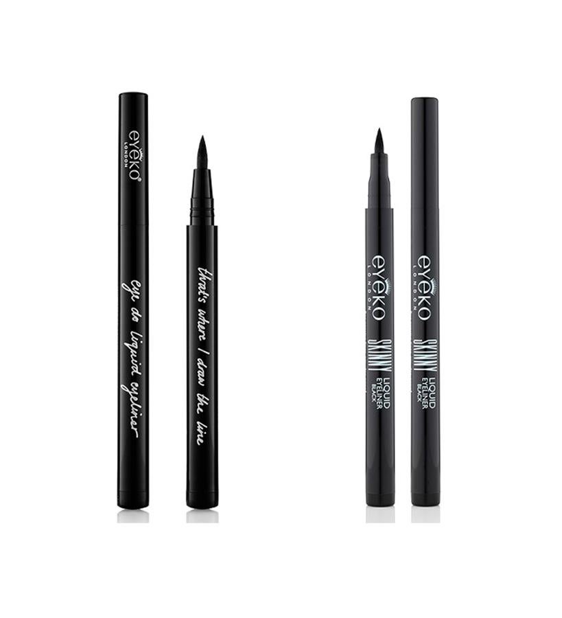 Con dos tamaños de puntas, Skinny Liquid Eyeliner, la más delgada y Eye Do Liquid Eyeliner, con la punta más redondeada. Para un trazado casi caligráfico, todo lo que necesitas para maximizar resultados y minimizar esfuerzos es un 'eyeliner' de precisión.  Skinny Liquid Eyeliner (16 €). Skinny Liquid Eyeliner (12 €).