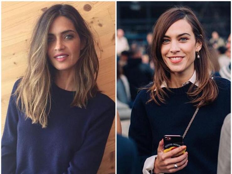 Fotos: Sara Carbonero y Alexa Chung coinciden: hazte con un jersey azul marino ya