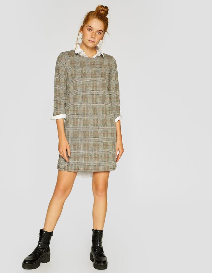 Vestido con manga tres cuartos, 12,99 euros.