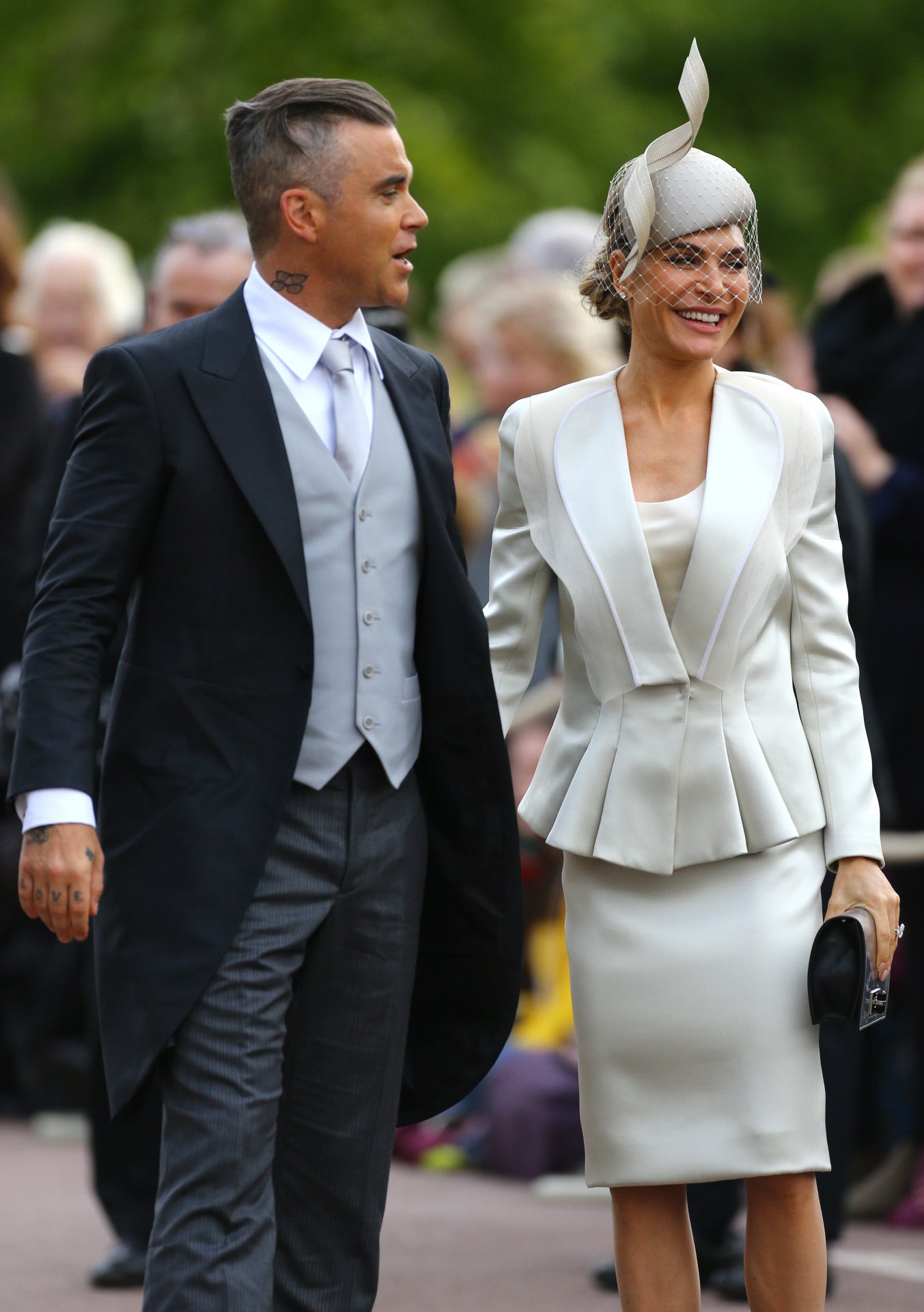 Ayda Field ha escogido el color blanco roto para la boda de Eugenia de York.