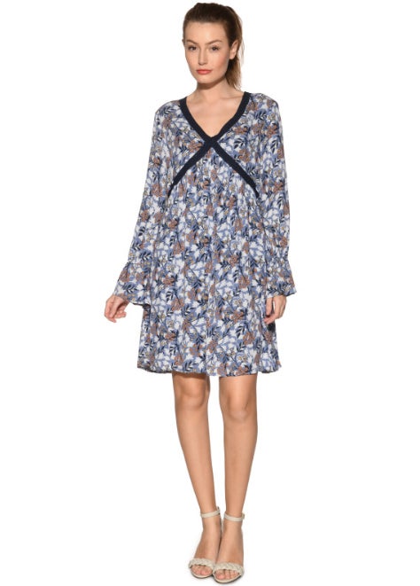 Vestido floral de manga larga de Pepe Jeans: de 89,90 a 49,90 euros.