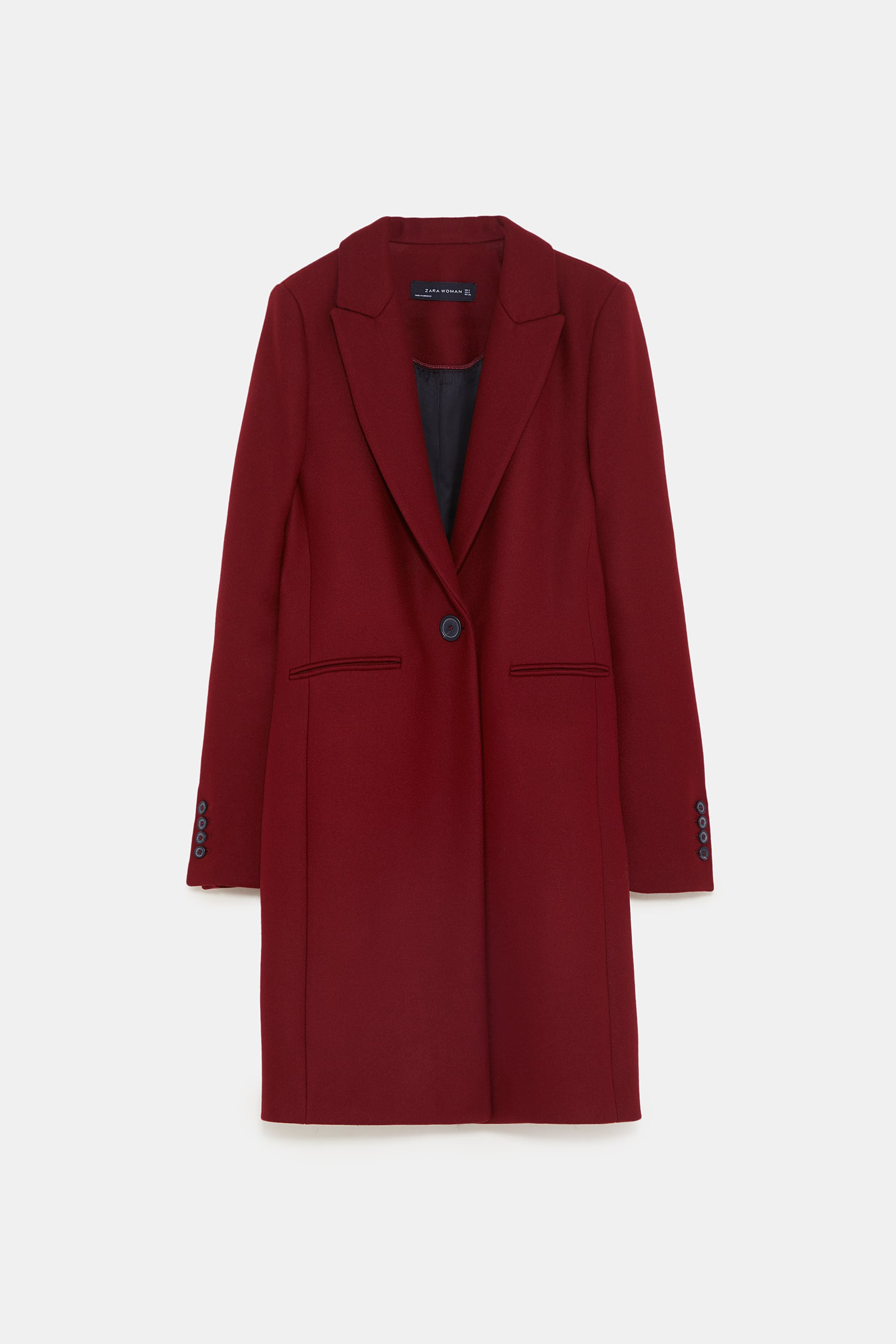 Abrigo masculino de Zara: 89,95 euros.