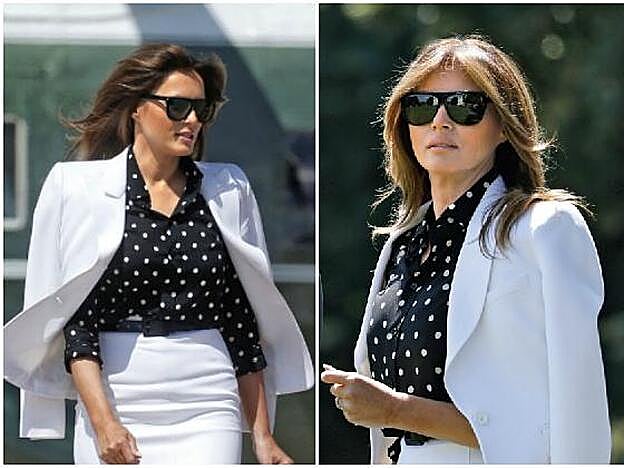 Melania Trump falsa y verdadera.