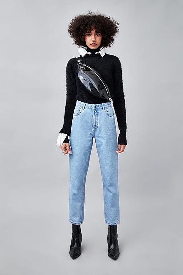 Jeans clasicos Hi-Rise mom-fit, 25,95 euros.