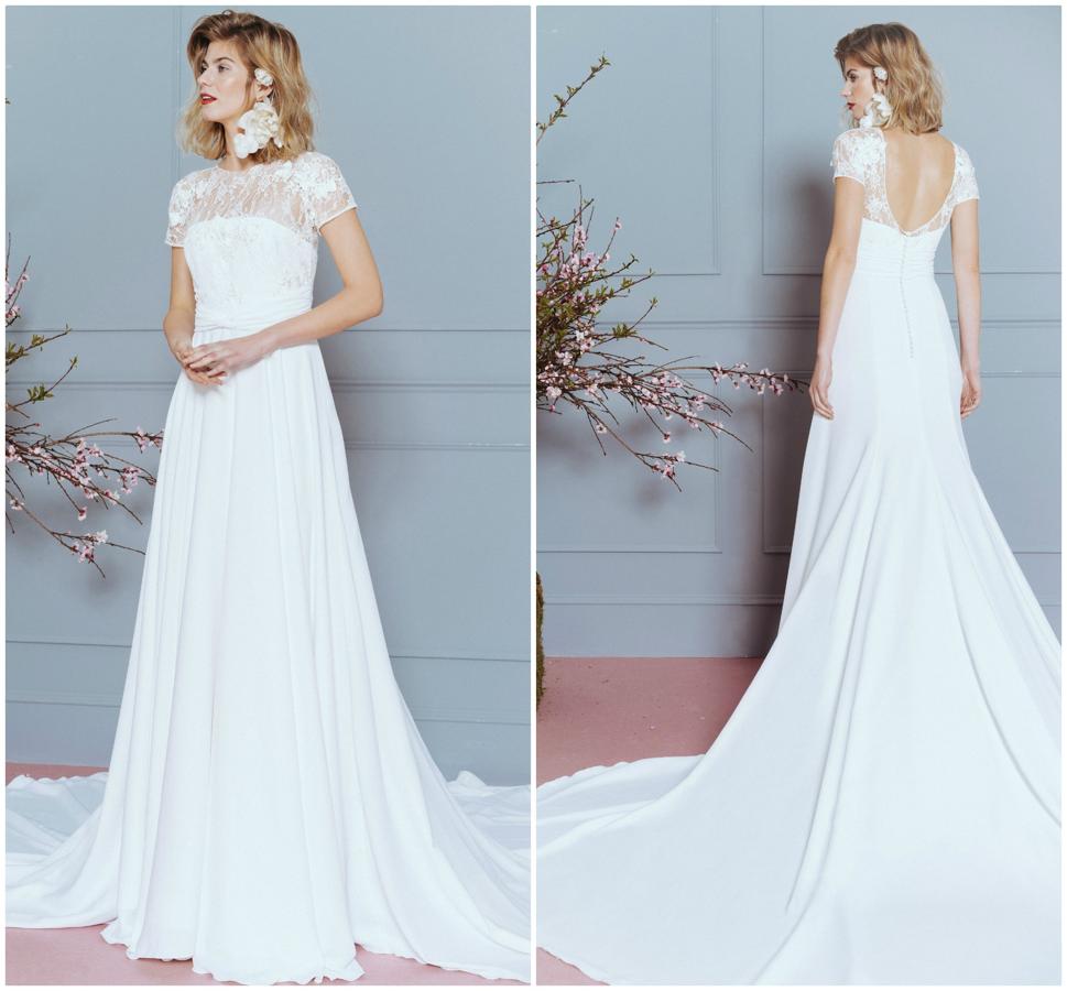 Los diseños de Jorge Vázquez para Victoria están pensados para novias clásicas que sigan la moda.