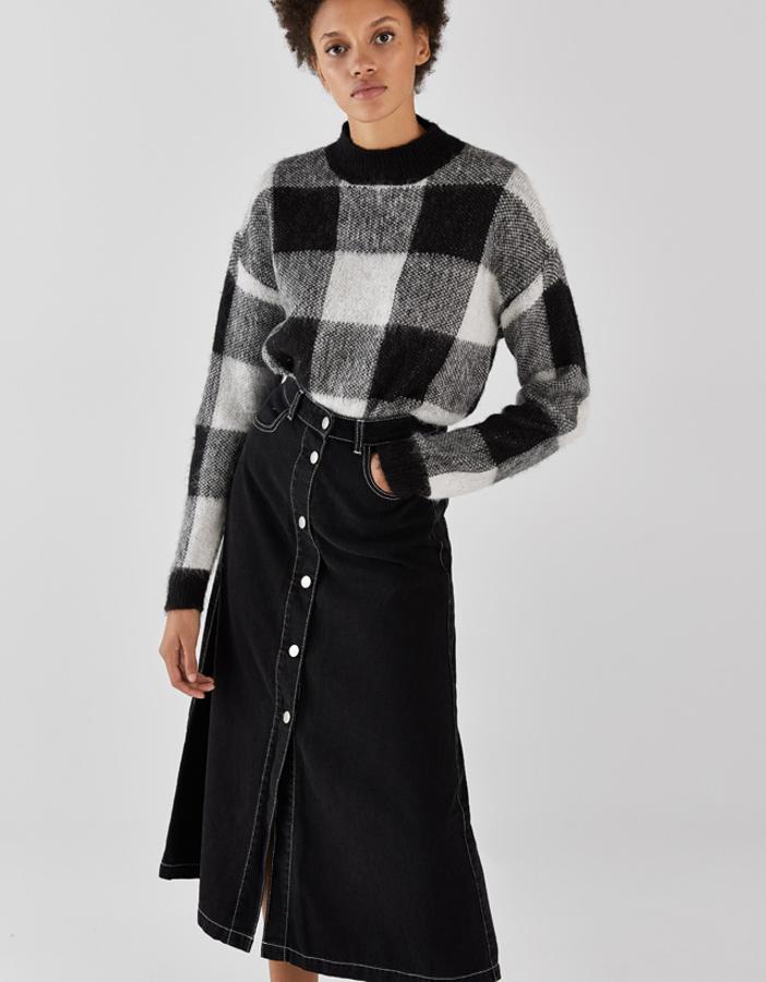 Jersey de cuadros, 22,99 euros.