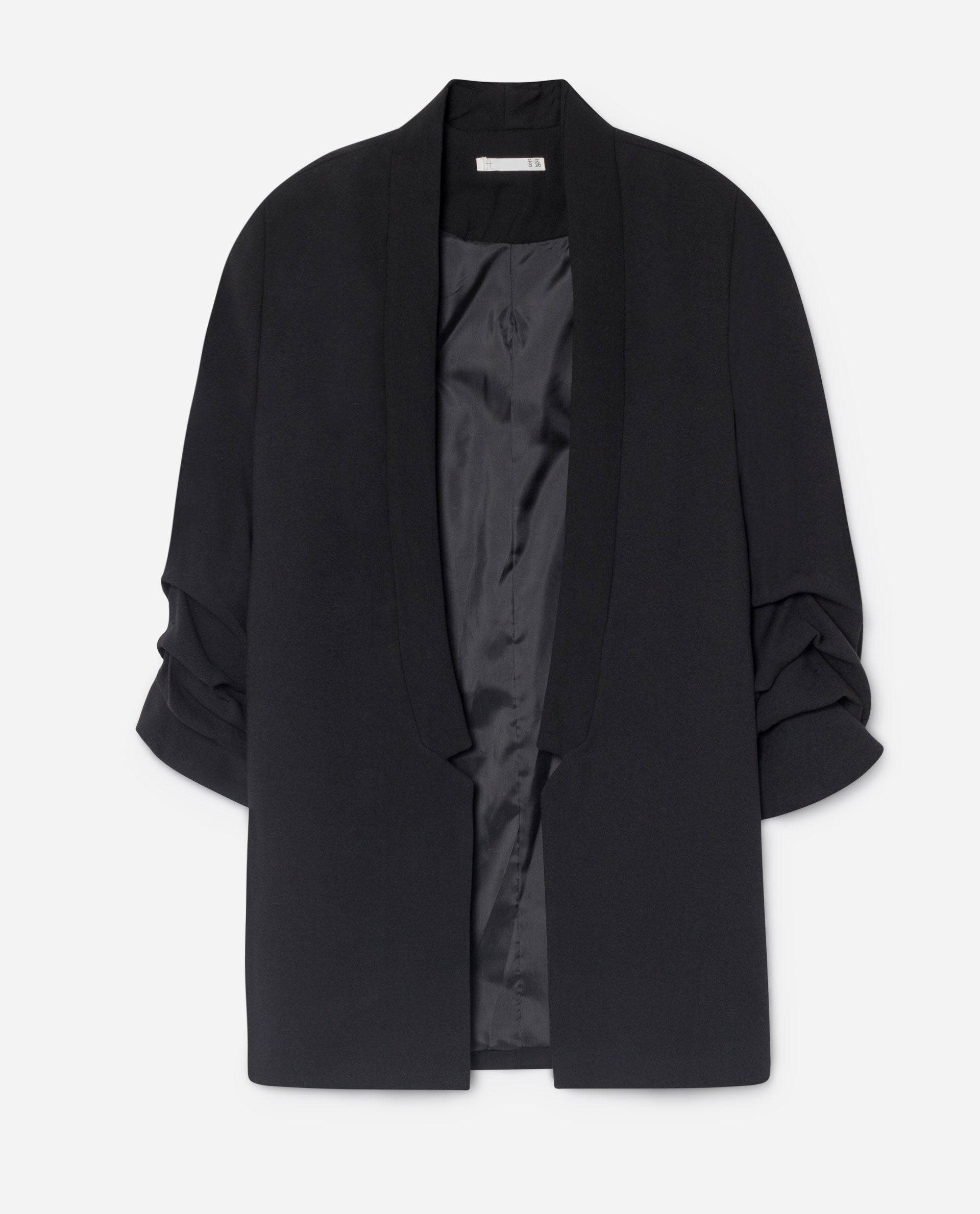 Blazer con manga fruncida de Lefties: 20 euros. Disponible en beige.