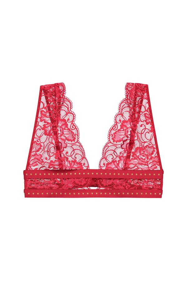 Algo rojo para seta Nochevieja? Este sujetador con estrellas es perfecto para la ocasión.