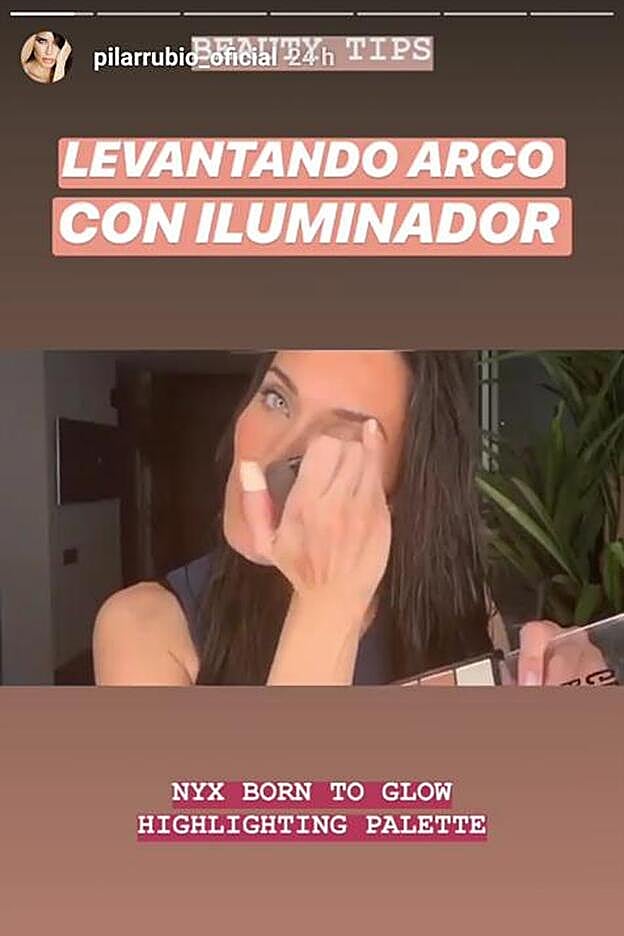 Ilumina la parte del arco de la ceja.