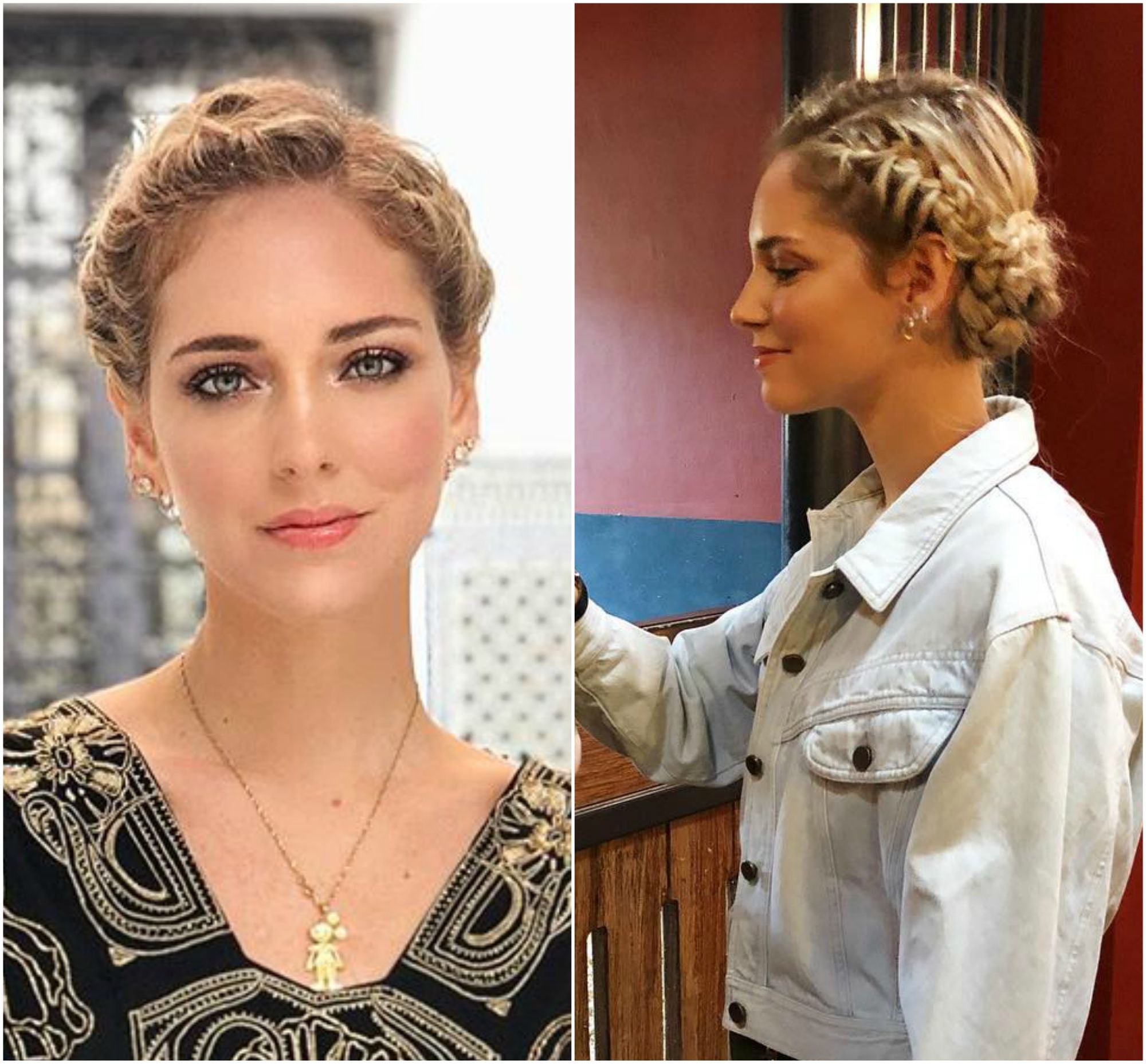 Este recogido con trenzas de Chiara Ferragni es perfecto para ser el centro de atención de todas las miradas. Aunque, probablemente, necesites la ayuda de un profesional por su complejidad.