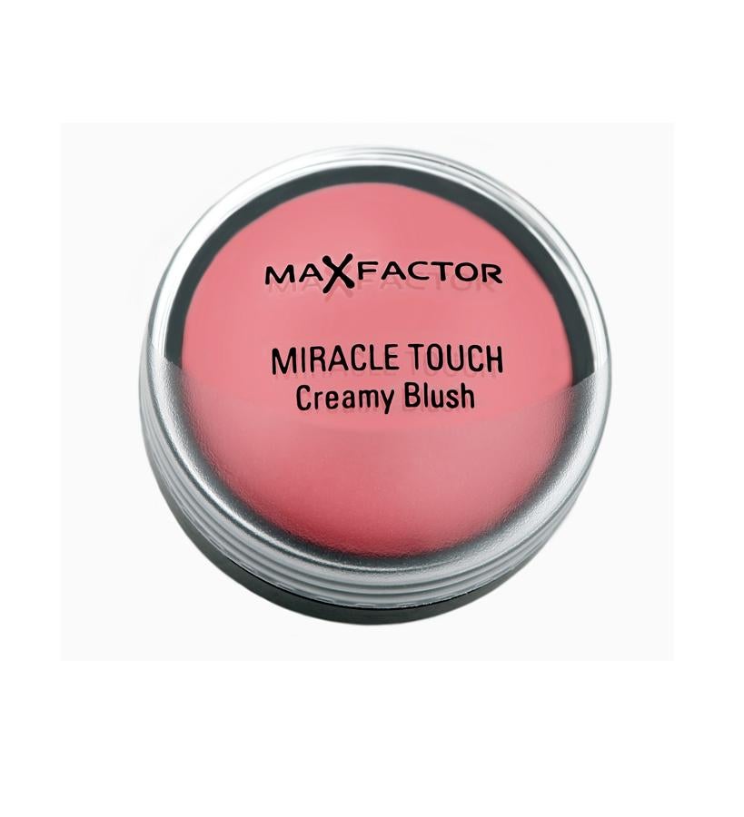 Un clásico, y uno de los coloretes en crema primigenios: fácil de usar, de ver y a buen precio: Miracle Touch Creamy Blush de Max Factor. (11,99 €).