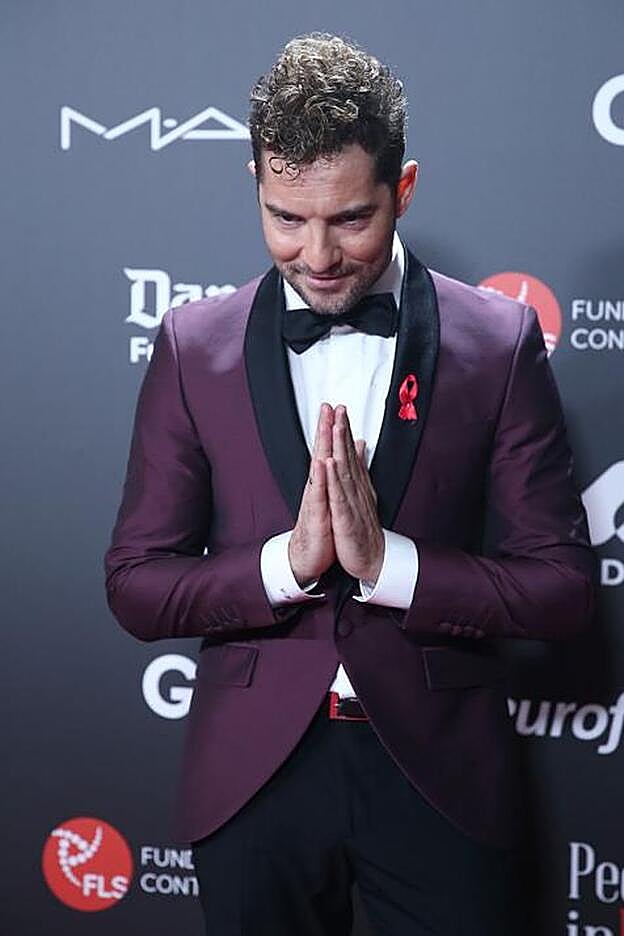 David Bisbal en el 'photocall' de la gala People in red'.