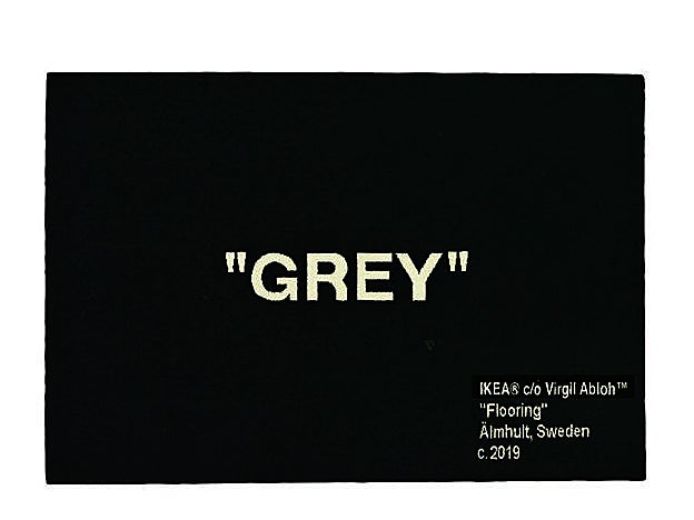 Alfombra de la colección cápsula Markerad de Ikea, diseñadas por Virgil Abloh.