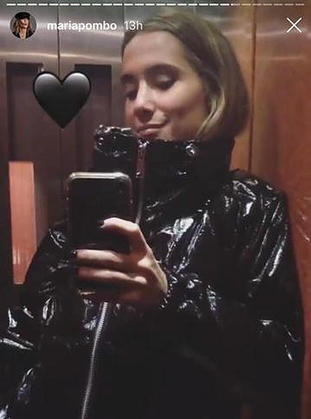 María Pombo con la chaqueta de Lefties.