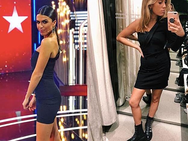 Sofía suescun y Claudia Parras con vestido-smoking de Zara.