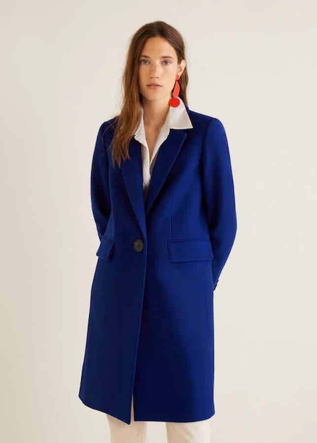 Abrigo de lana estructurado, 99,99 euros.