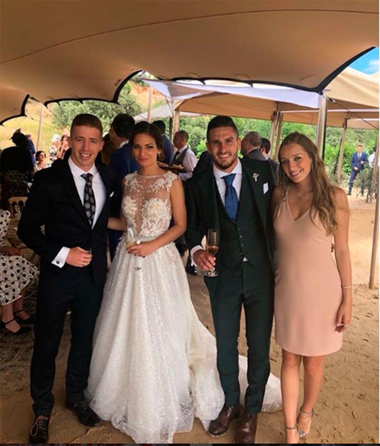 El jugador del Atlético de Madrid Koke Resurrección aprovechó el parón veraniego para darse el 'sí, quiero' con su novia, Beatriz Espejel.