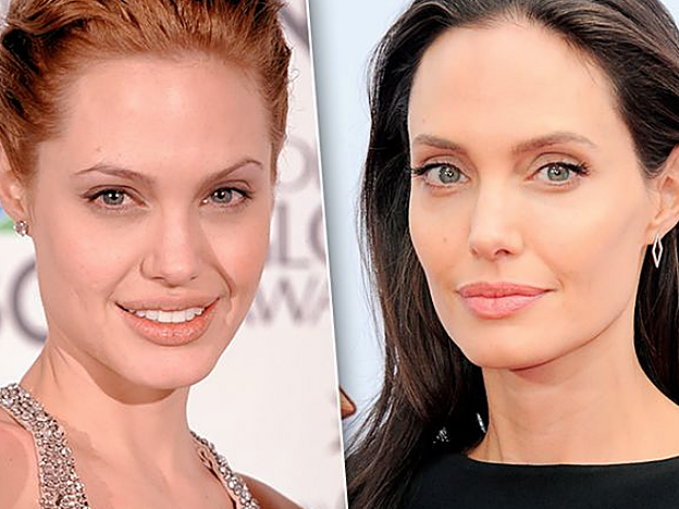 El rostro maduro de Angelina Jolie, sin las bolsas de bichet.