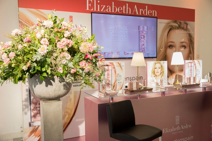 Así de bonito quedó el espacio de Elizabeth Arden, donde las asistentes pudieron conocer y probar de primera mano los productos más exclusivos de la firma.