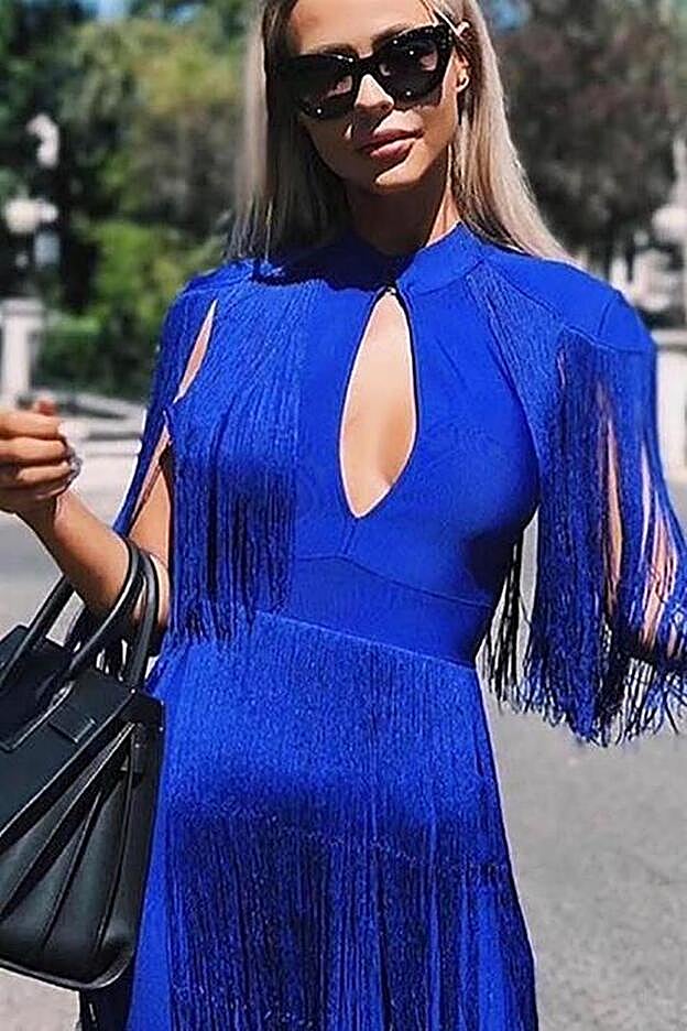 Vestido Bandage Azul, 169,90 euros.