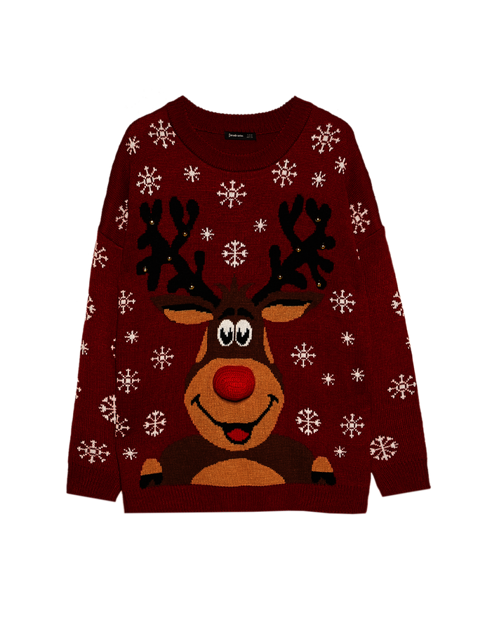 ¿Y qué nos decís de la nariz de este reno? También es de Stradivarius, y también cuesta 25.99 euros.