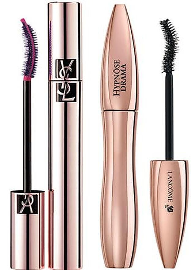 1. Volume Effect Faux Cils The Curler de YSL (23e). 2.Hypnose Drama Limited Edition de Lancome (c.p.v.)