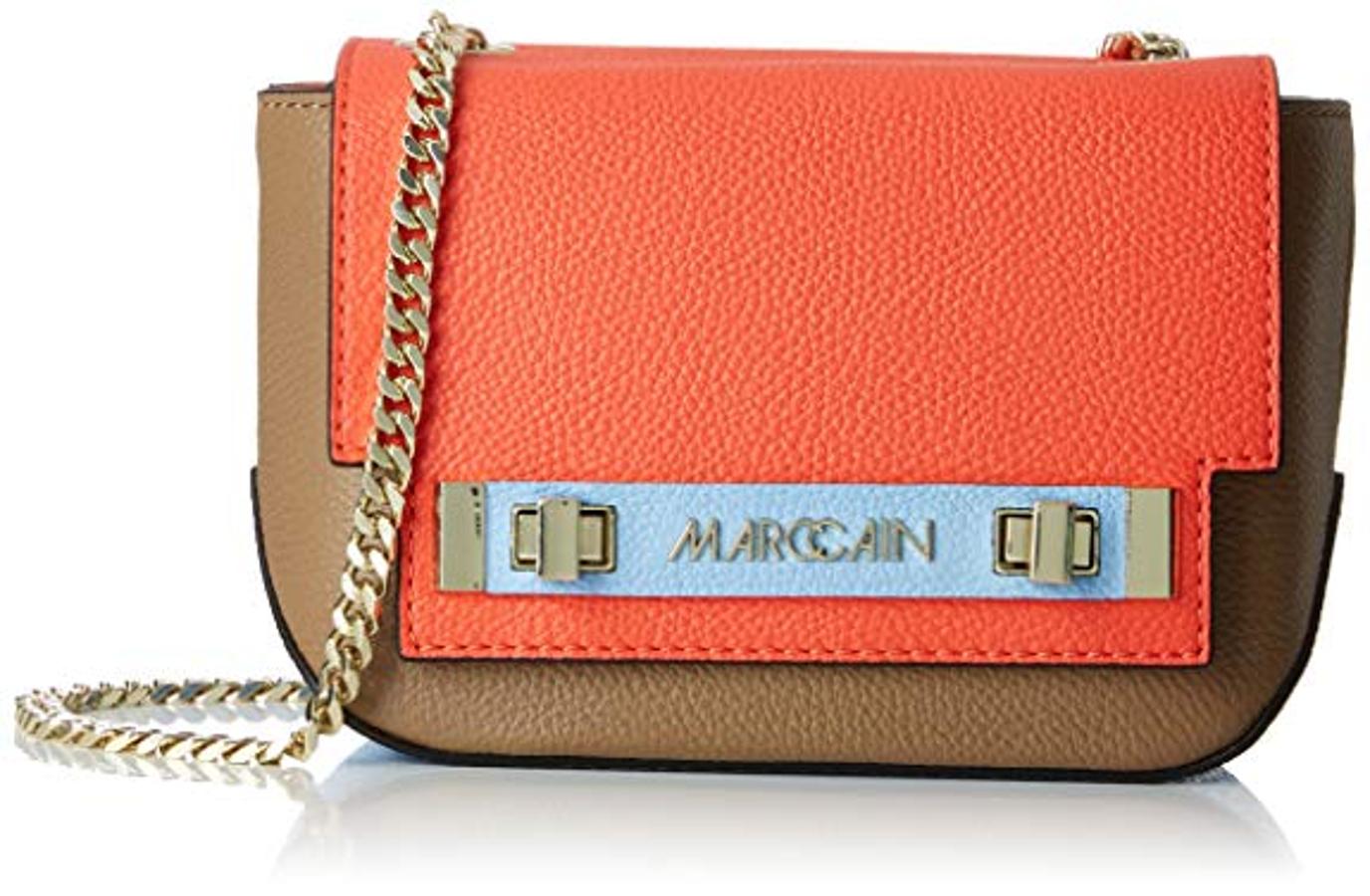Bolso con solapa color 'living coral' de Marc Cain (133 euros en Amazon).