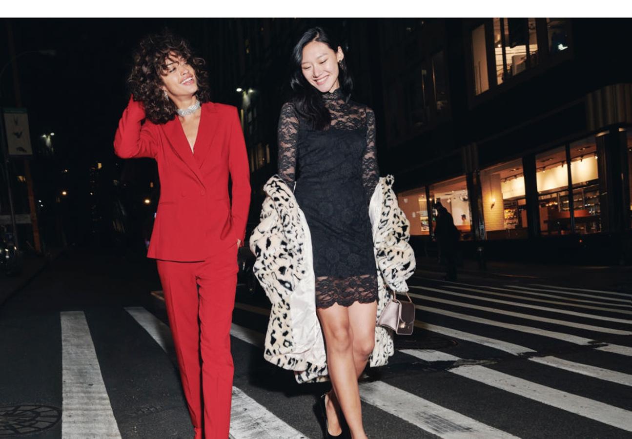 Vestido entallado de encaje en color negro, 19,99 euros